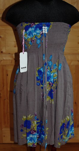 Robe bustier smocks - , fleurie