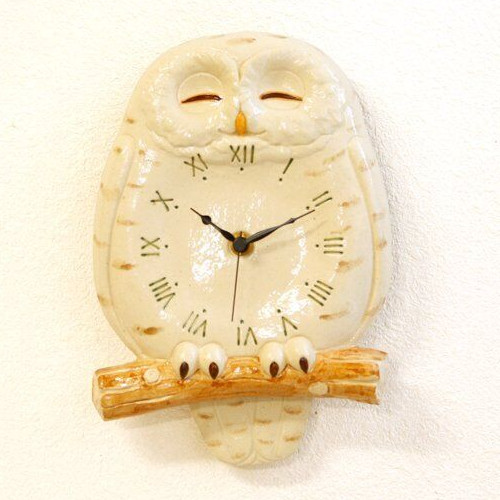 Pendule murale japonaise hibou