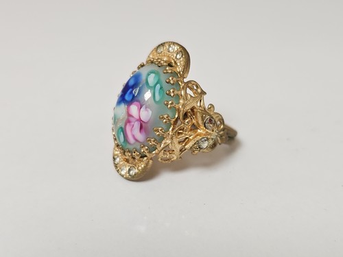 Bague ancienne émaillée