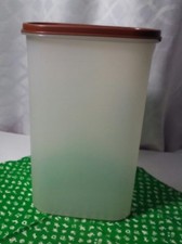Tupperware Modular Mates Sheer Oval #5 with Brown Seal Vintage Pre-owned EUC