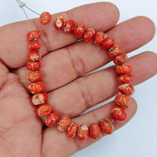 Perles vintage vrac corail - en,