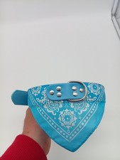 Collier bandana bleu claire