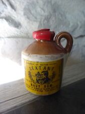 Mignonnette bouteille mini céramique carafe Sextant Navy rhum 4 cl pleine