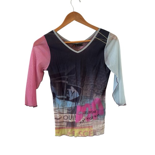 Cop copine y2k sheer - copine, top