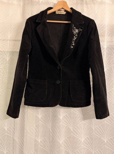 Veste velours côtelé noir