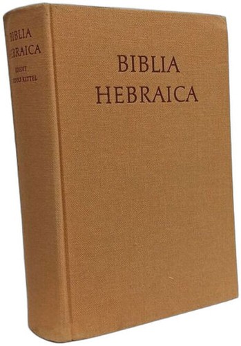 Biblia hebraica rud - |, kittel