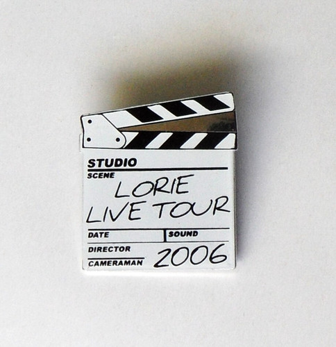 Broche clap cinéma - broche, lorie