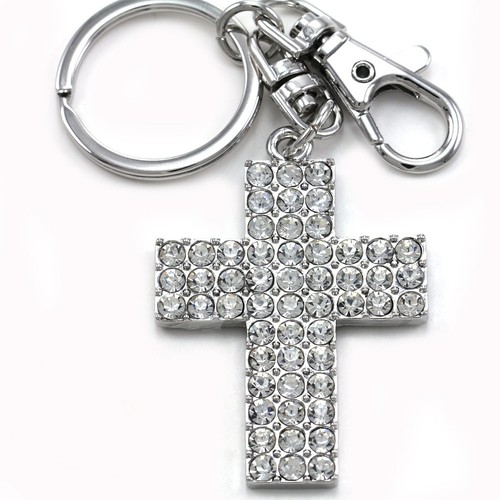 Christian cross silver tone - christian,