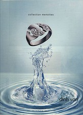 PUBLICITE ADVERTISING 2006   DINH VAN    bijoux joaillerie collection   MENOTTES
