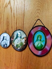 3 cadres dont 2 bombés st thérése de lisieux