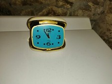 Ancien joli réveil de voyage Europa 2 Jewels fonctionne