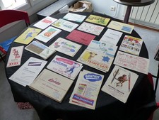 LOT DE 79 ANCIENS BUVARDS PUBLICITAIRE