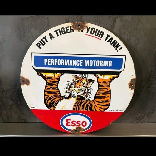 Esso plaque publicitaire - plaque,