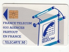Télécarte 600 agences 50u