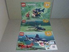 LEGO Notice de Montage Instruction Creator 3in1 Set 31088 Deep Sea Creatures