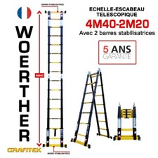 Echelle-escabeau télescopique