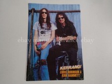 Chris Robinson Kirk Hammett Metallica Black Crowes clipping UK 1990s