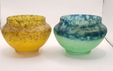 Paire de vases boule en verre