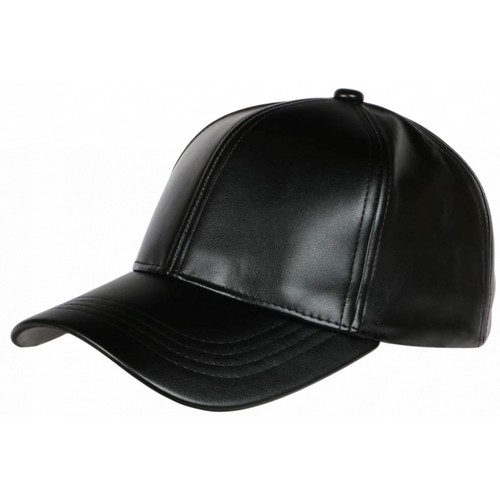Casquette cuir noir tendance - casquette,