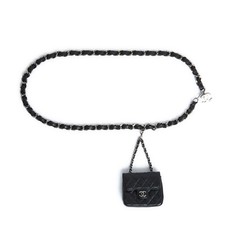 Chanel Timeless Sac Ceinture Classique Bag on belt Leather Black OS