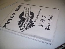 HUGE MANUAL 1941 PHILCO Home