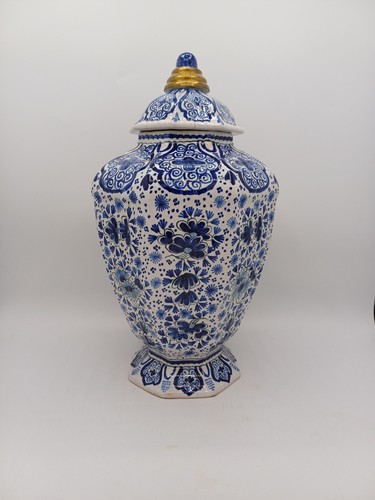 Vase potiche faïence de - en,