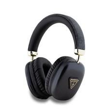 Guess Casque Audio Sans Fil Stéréo Bluetooth 5.3 Motif 4G Triangle Noir