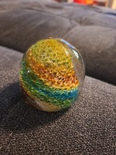 Sulfure Presse Papier Ancien Verre Verrerie Art Déco Nouveau Vintage 