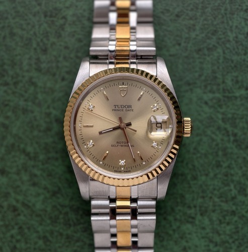 Tudor champagne diam dial - tudor,