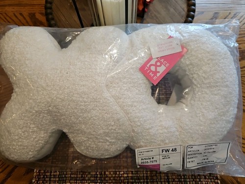 New decorative pillow white - decorative,