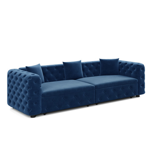 Chesterfield velvet pull out - velvet,