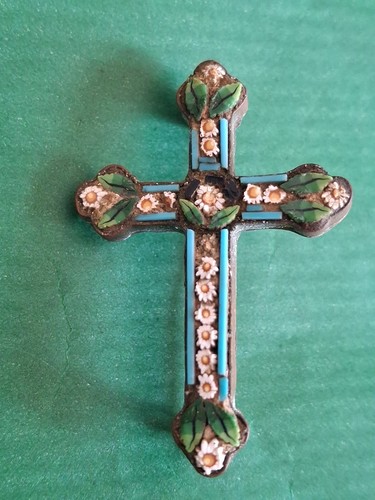 Broche ancienne croix micro - broche,
