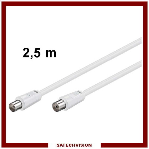 Cordon câble coaxial - 2,5, m