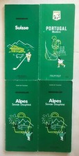 Lot 4 Guides vert MICHELIN - PORTUGAL 1ère édition 1970 + Suisse + 2x Alpes 