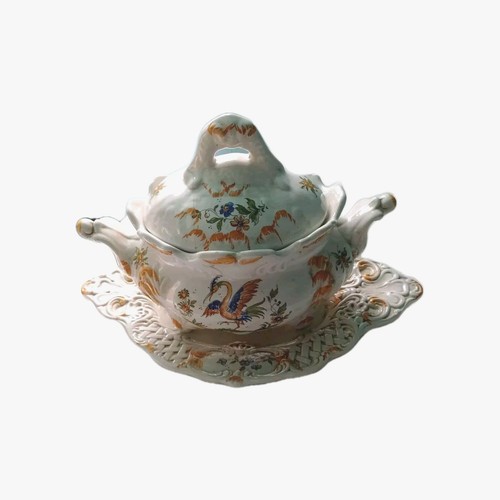 Soupière ancienne faïence - soupière,