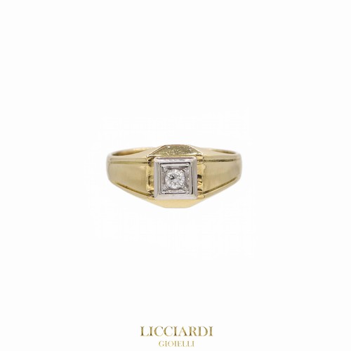 Bague solitaire homme - solitaire,