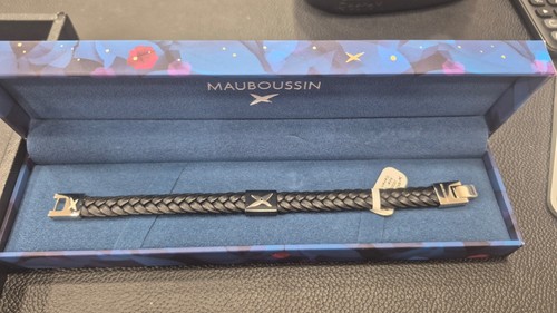 Bracelet cuir mauboussin noir - bracelet,