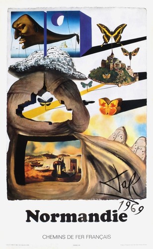 Salvador dali affiche - salvador, sncf