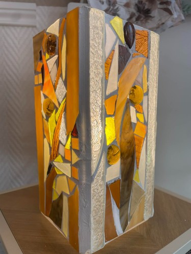 Lampe mosaïque verre - mosaïque,