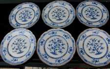 6 assiettes à dessert EN PORCELAINE DE LIMOGES HAVILAND " ARBRE DE VIE " diam 22