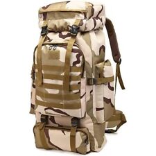 Grand Sac à dos 80L militaire tactique Camping Randonnée Trekking Camouflage