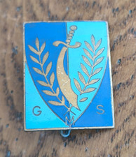 Insigne Militaire GMS Groupe Mobile de Sécurité   Sans Nom Dos Lisse   /C148