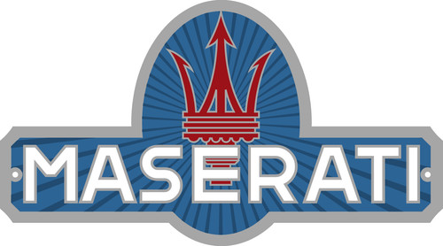 Maserati logo sticker classic - sticker,