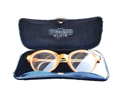 ANCIENNE PAIRE DE LUNETTES POUR ENFANT (ANNÉES 50) AVEC SON ÉTUI/ 1 ère MAIN