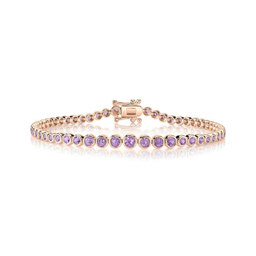14k rose saphir tennis - 14k,