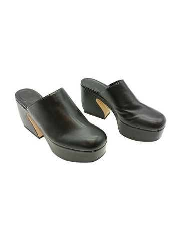 Sabots plateforme cuir - sabots, en