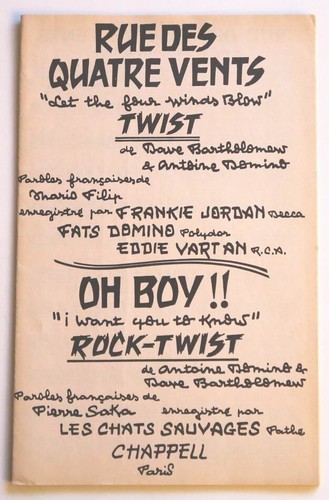 Partition vintage sheet music