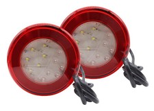 Paire 12V/24V LED Luminaire Rond Feu Arrière Feu Anti Feux de Stop Feu de Recul