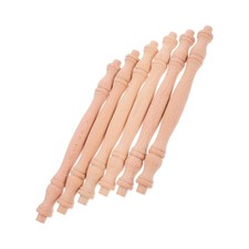  6 Pcs Wood Craft Spindles