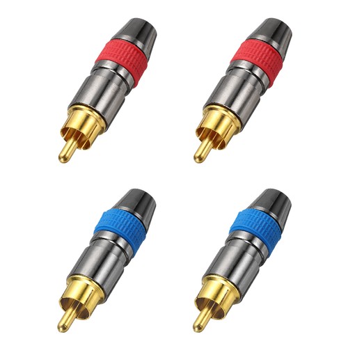 Pcs adaptateur rca mâle - 4,